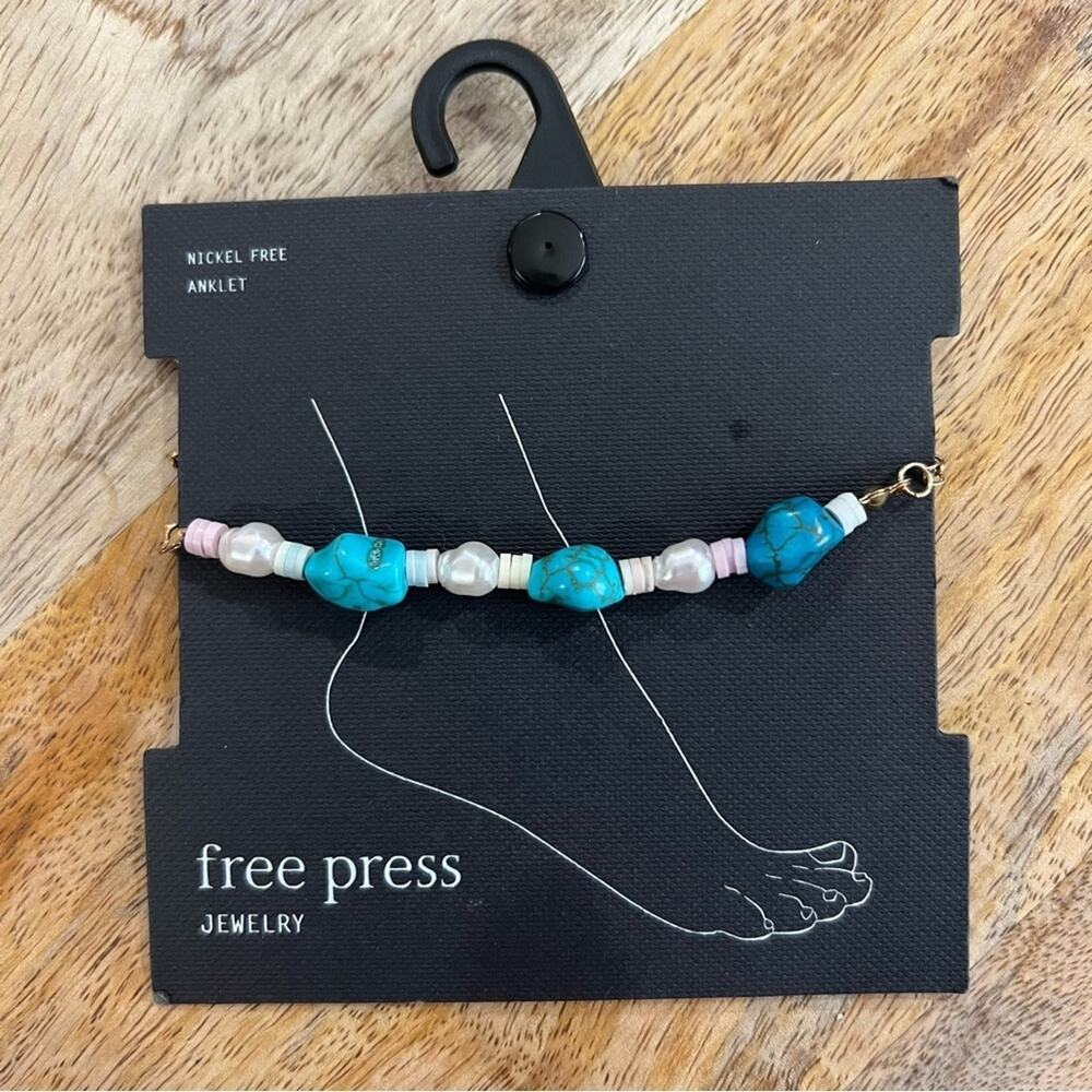 Free Press Beaded Ankle Bracelet